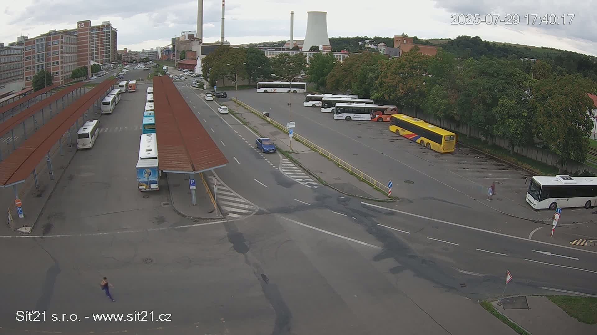 Zlín Main Train & Bus Station Live Cam -  Zlin 1, Zlin, Czechia
