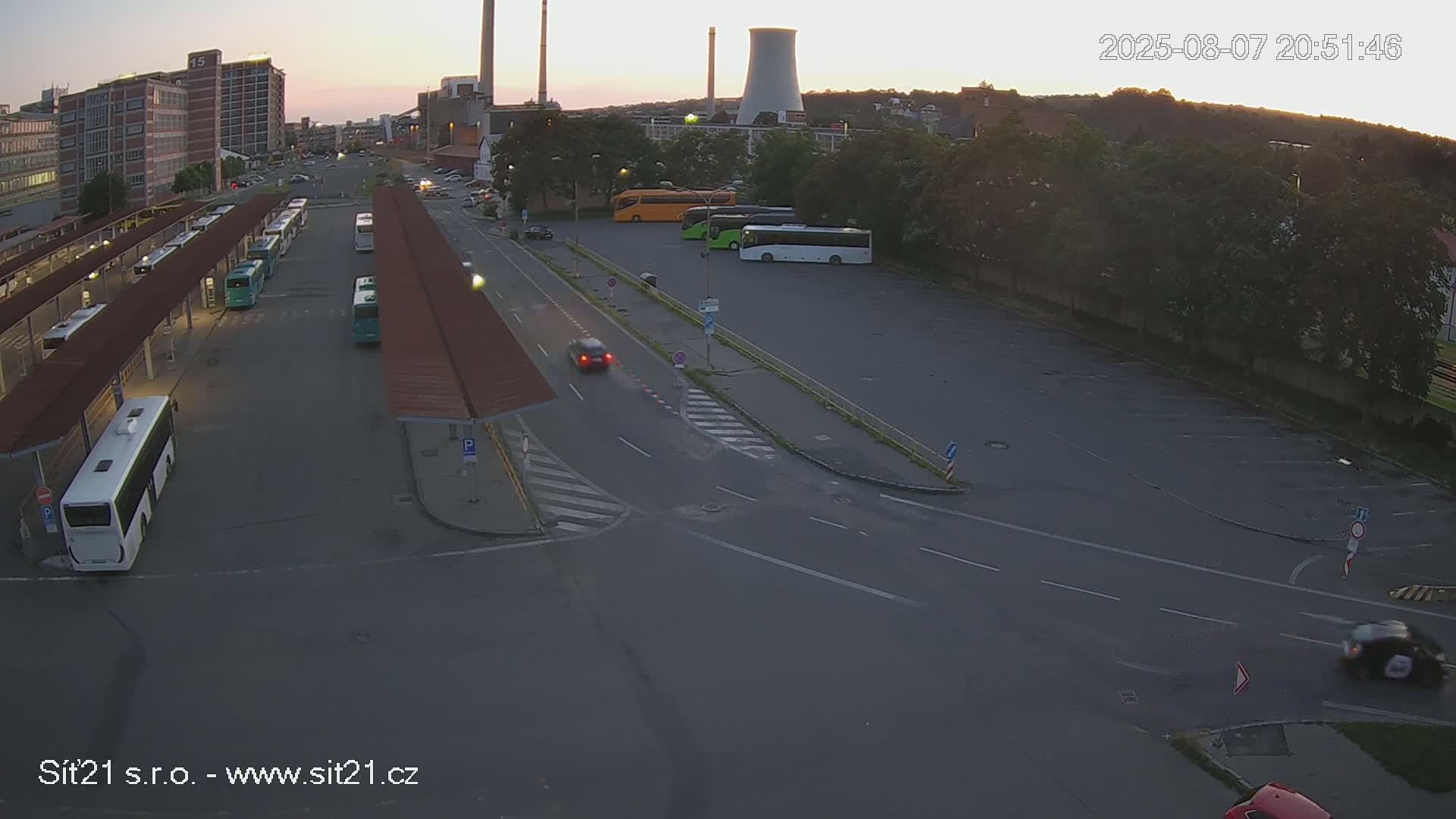 Zlín Main Train & Bus Station Live Cam -  Zlin 1, Zlin, Czechia