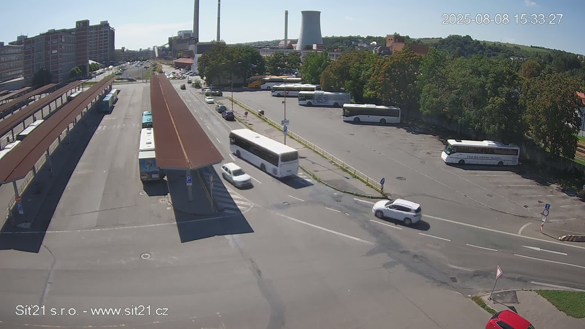 Zlín Main Train & Bus Station Live Cam -  Zlin 1, Zlin, Czechia