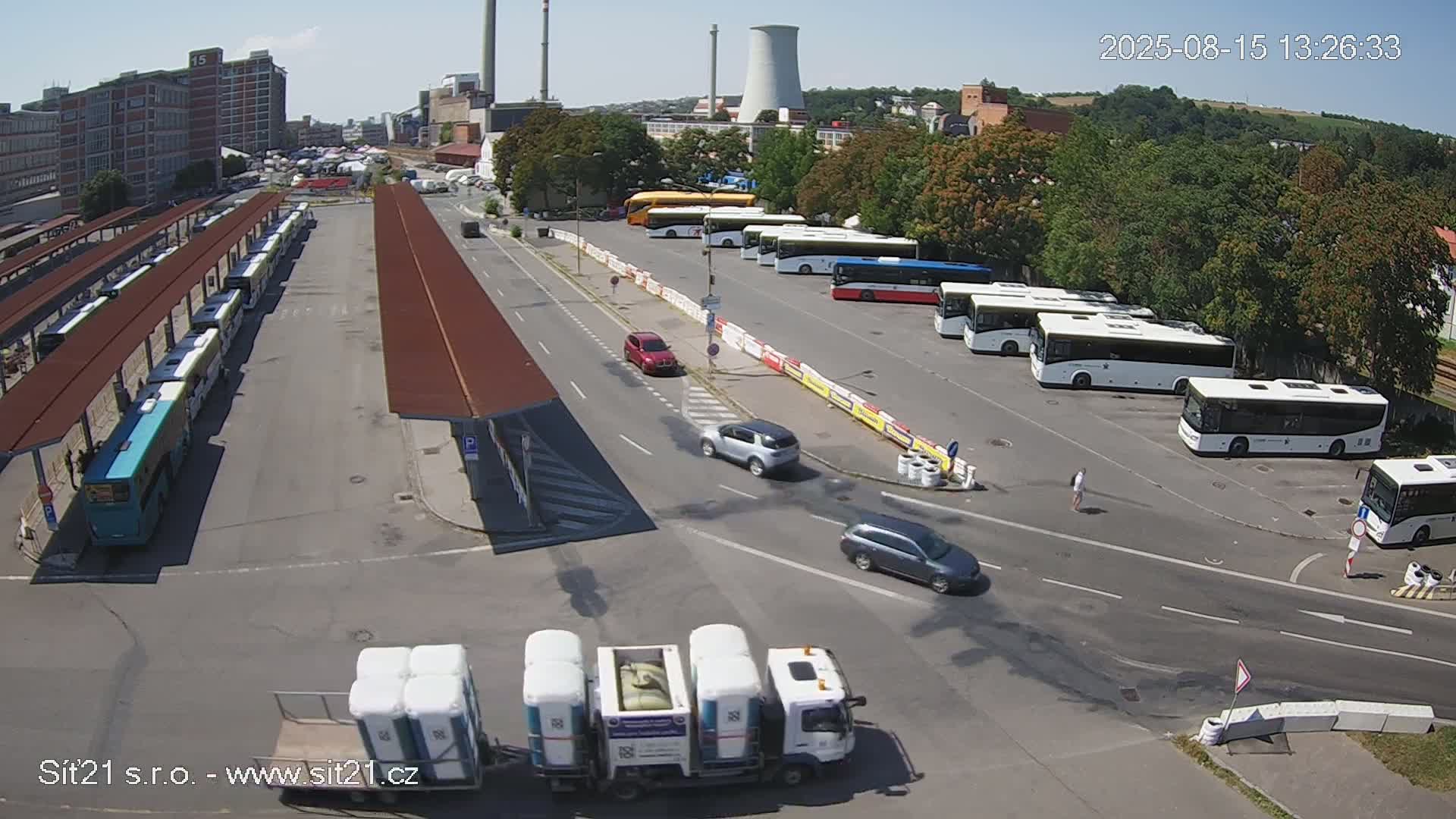 Zlín Main Train & Bus Station Live Cam -  Zlin 1, Zlin, Czechia