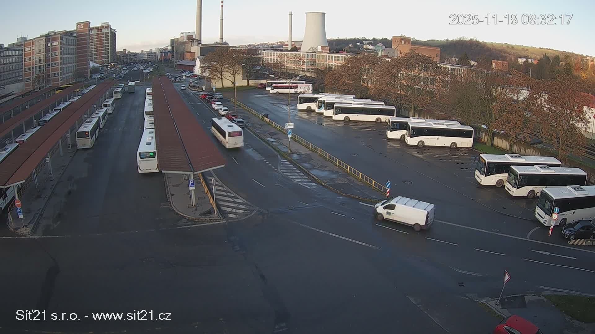 Zlín Main Train & Bus Station Live Cam -  Zlin 1, Zlin, Czechia