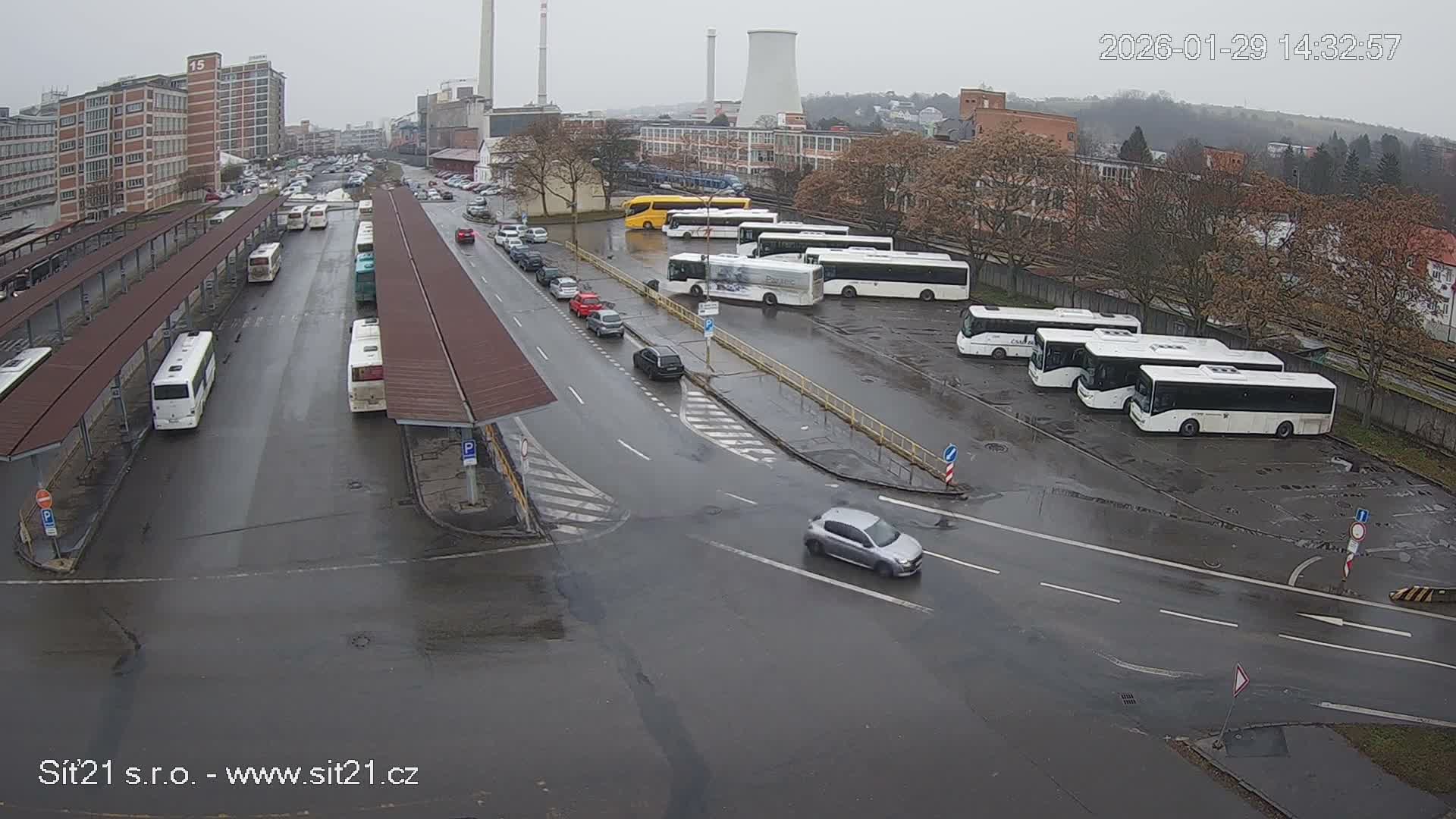 Zlín Main Train & Bus Station Live Cam -  Zlin 1, Zlin, Czechia