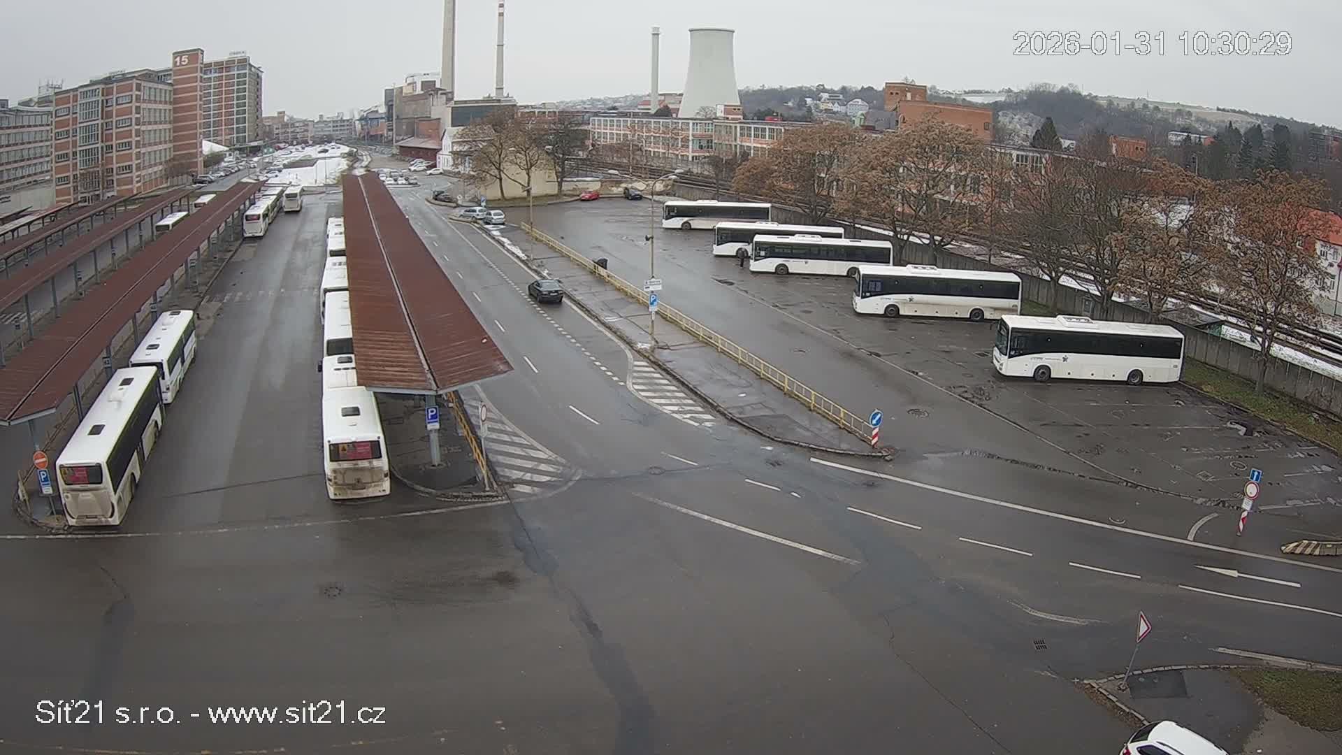 Zlín Main Train & Bus Station Live Cam -  Zlin 1, Zlin, Czechia