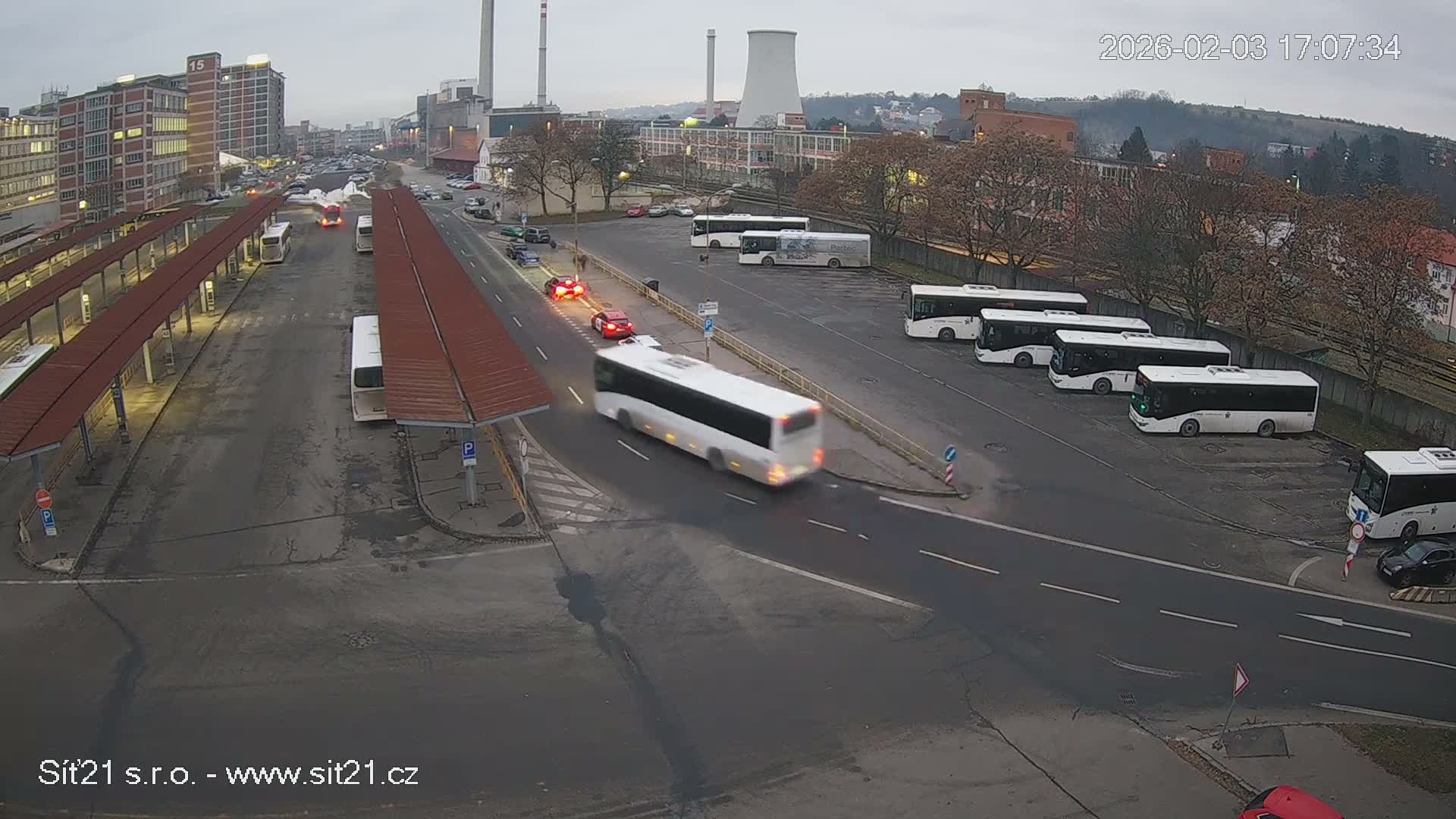 Zlín Main Train & Bus Station Live Cam -  Zlin 1, Zlin, Czechia