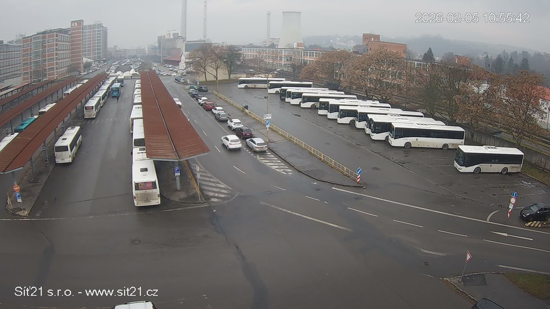 Zlín Main Train & Bus Station Live Cam -  Zlin 1, Zlin, Czechia