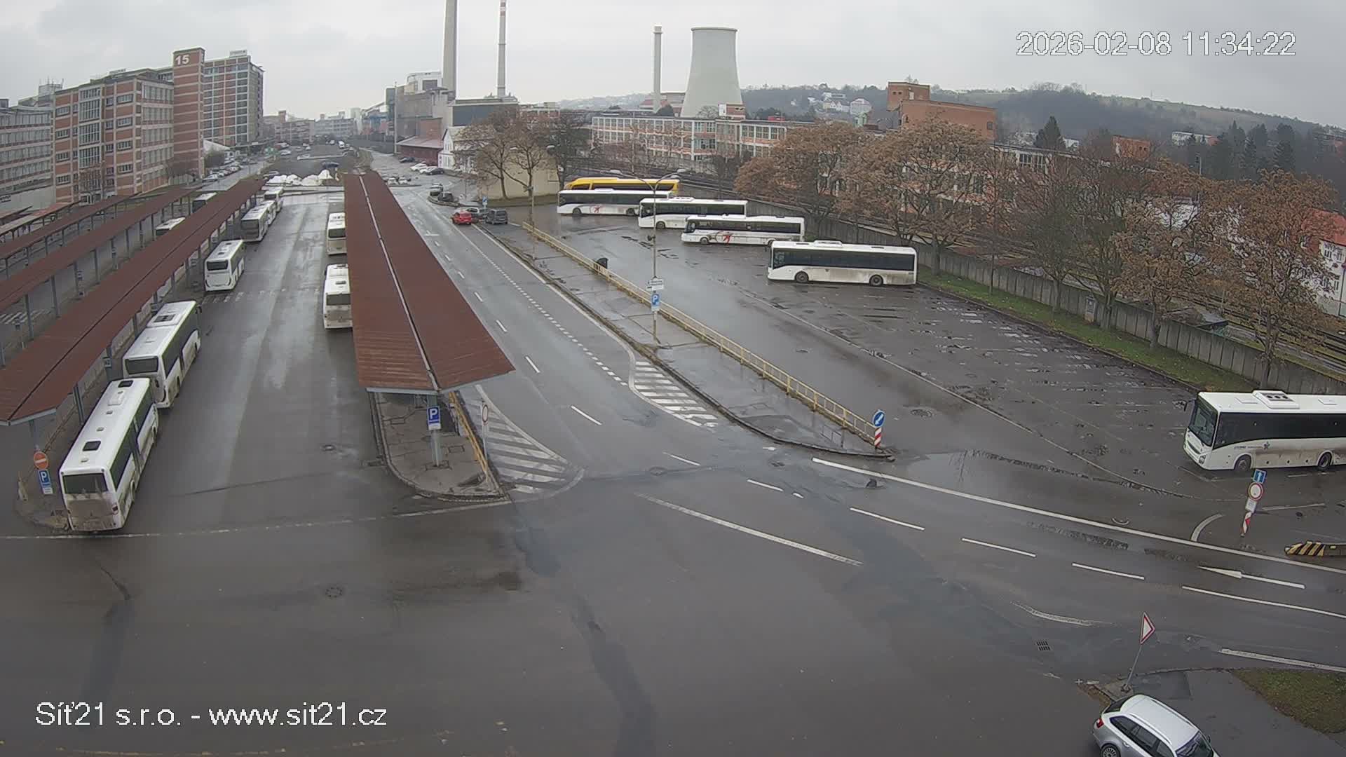 Zlín Main Train & Bus Station Live Cam -  Zlin 1, Zlin, Czechia