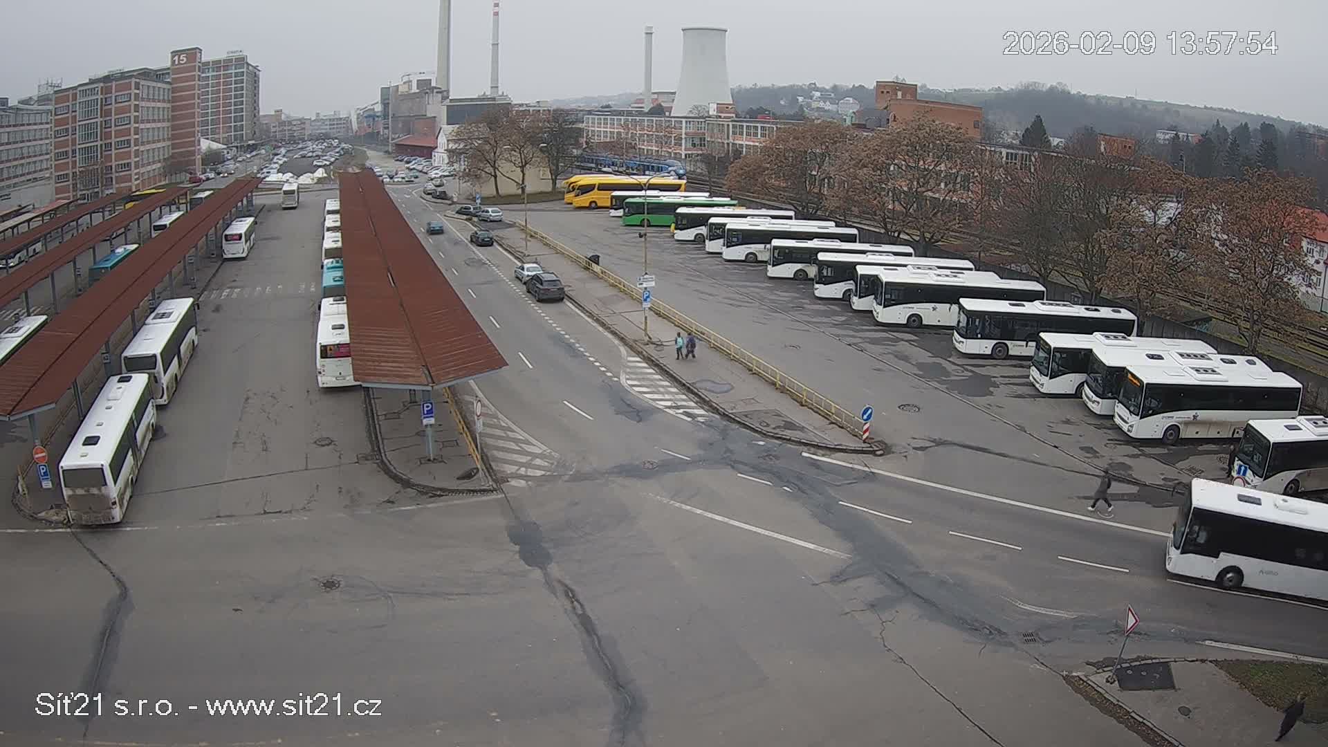 Zlín Main Train & Bus Station Live Cam -  Zlin 1, Zlin, Czechia