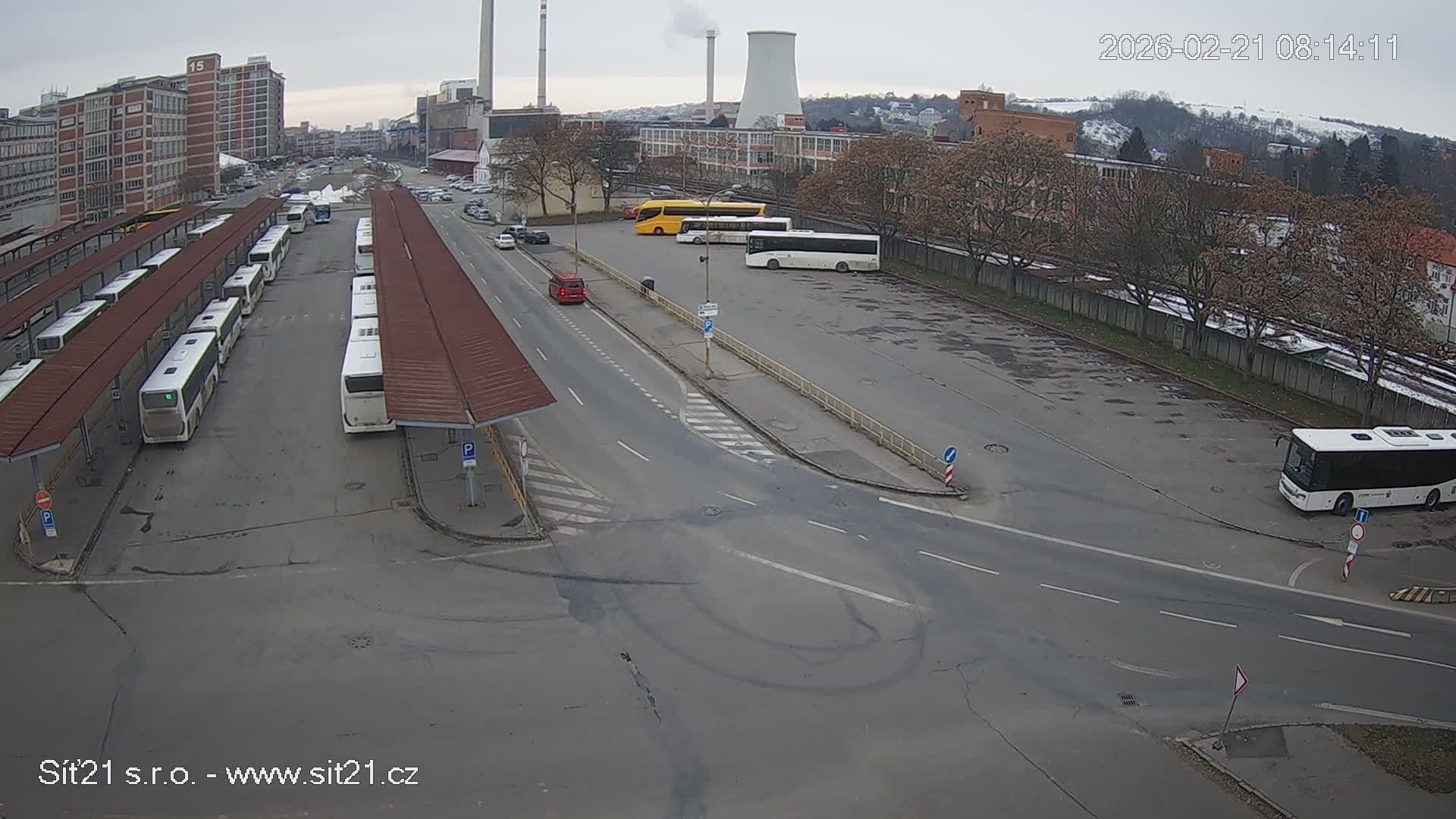 Zlín Main Train & Bus Station Live Cam -  Zlin 1, Zlin, Czechia