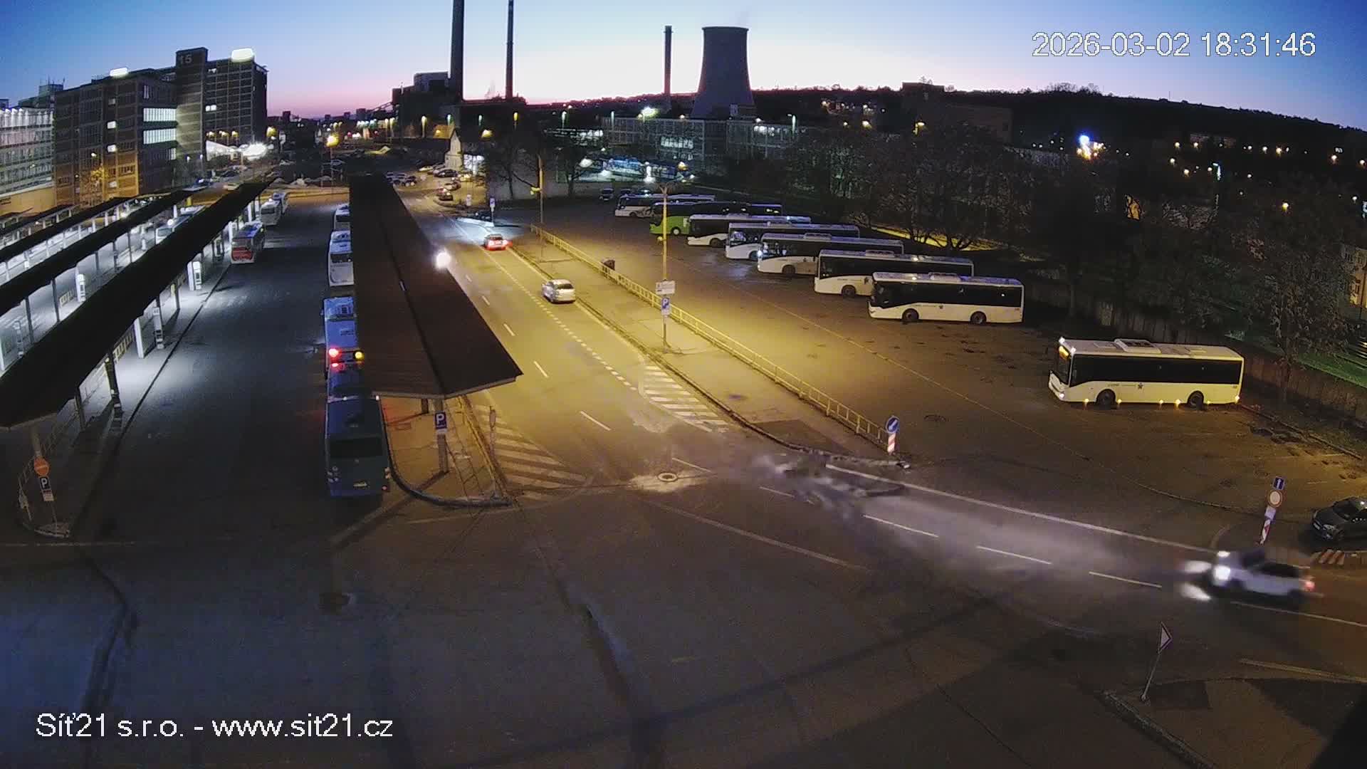 Zlín Main Train & Bus Station Live Cam -  Zlin 1, Zlin, Czechia