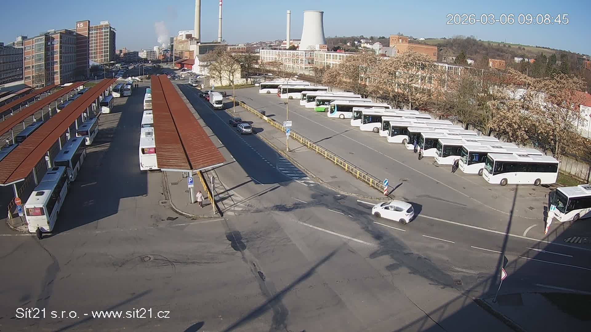 Zlín Main Train & Bus Station Live Cam -  Zlin 1, Zlin, Czechia