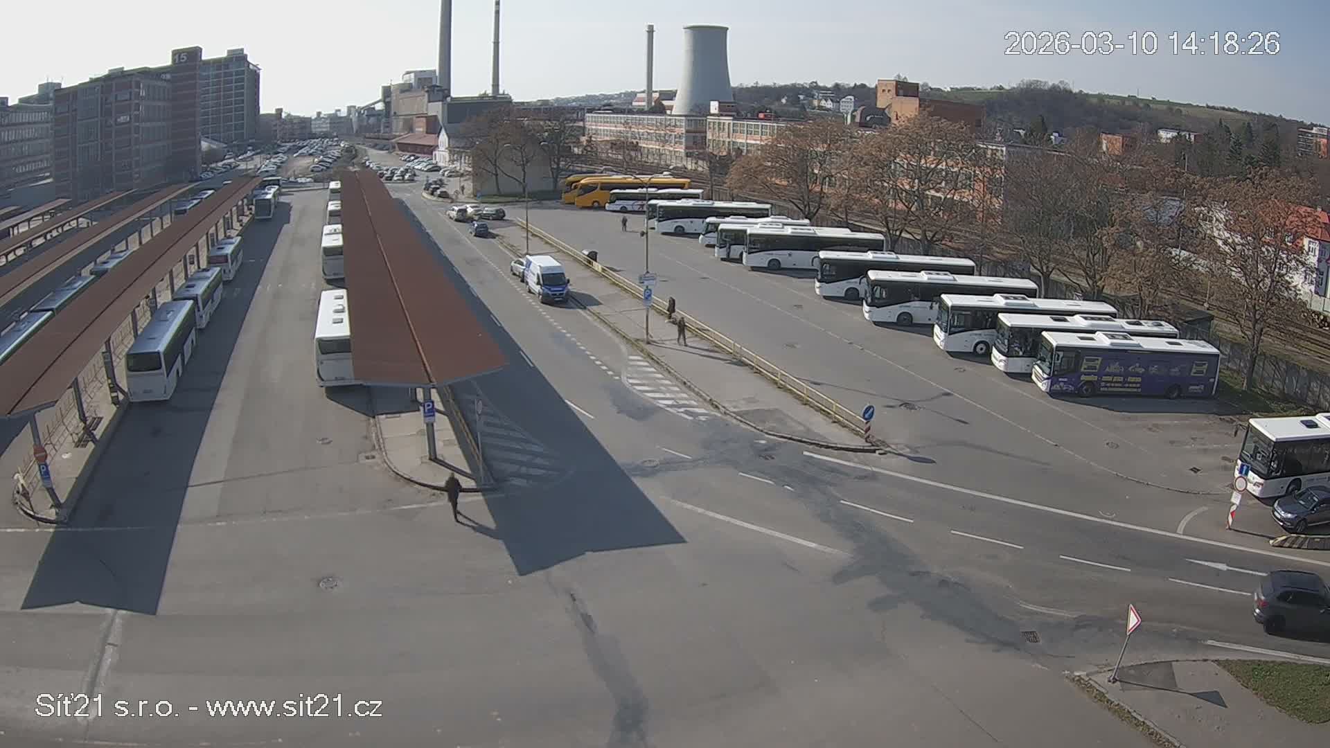 Zlín Main Train & Bus Station Live Cam -  Zlin 1, Zlin, Czechia
