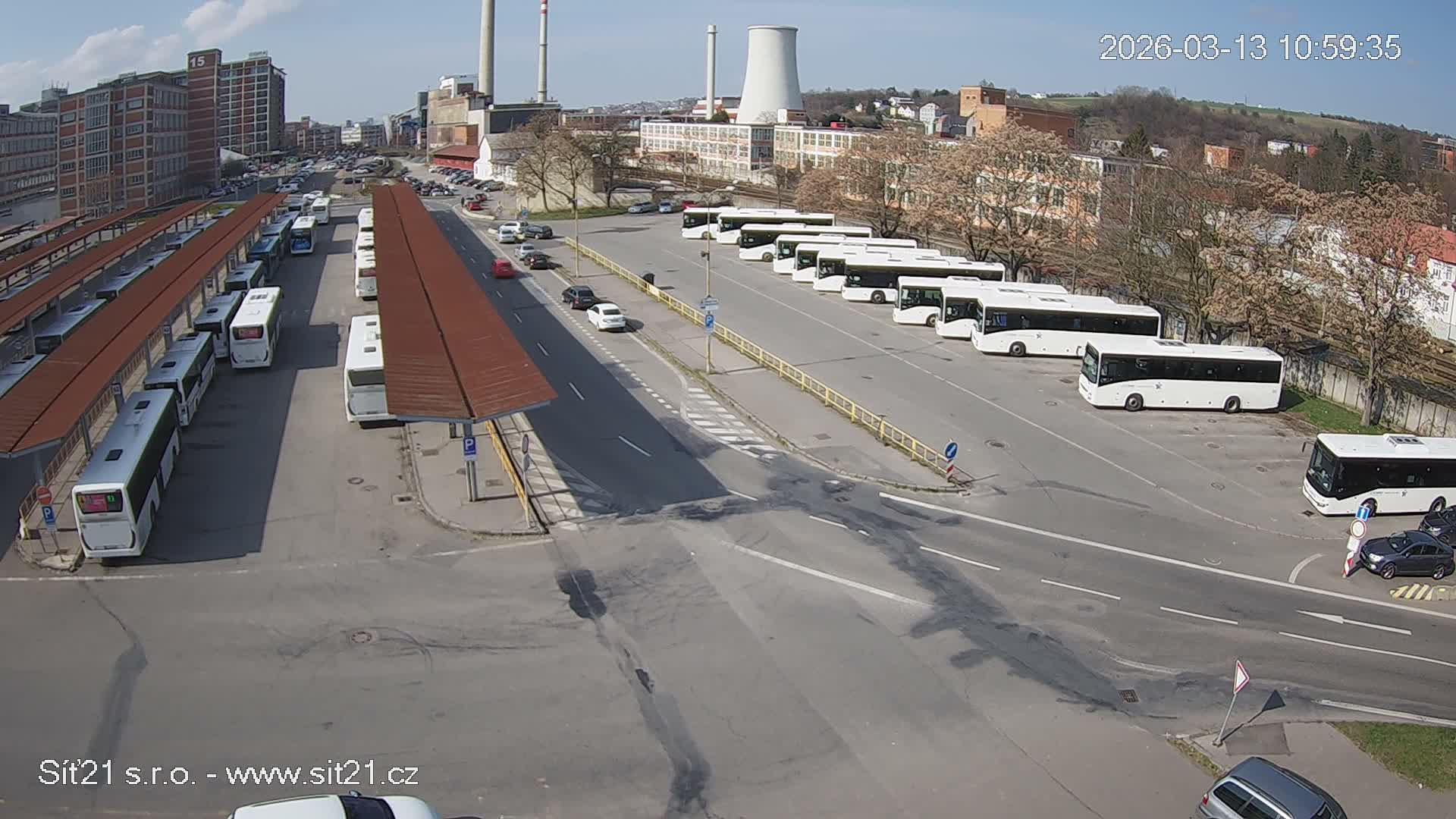Zlín Main Train & Bus Station Live Cam -  Zlin 1, Zlin, Czechia