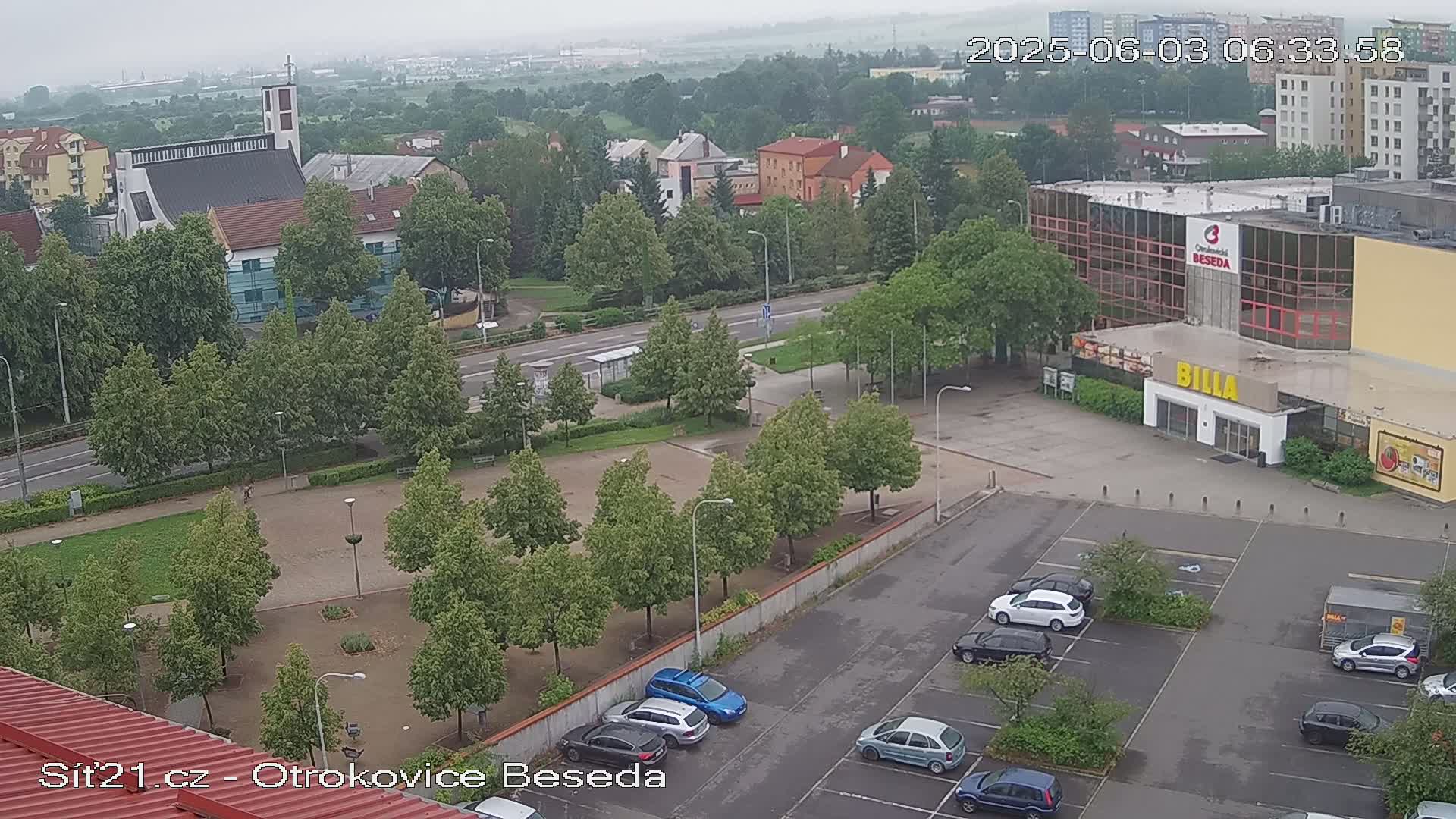 Otrokovice East View Skyline Live Cam - Otrokovice, Zlin, Czechia