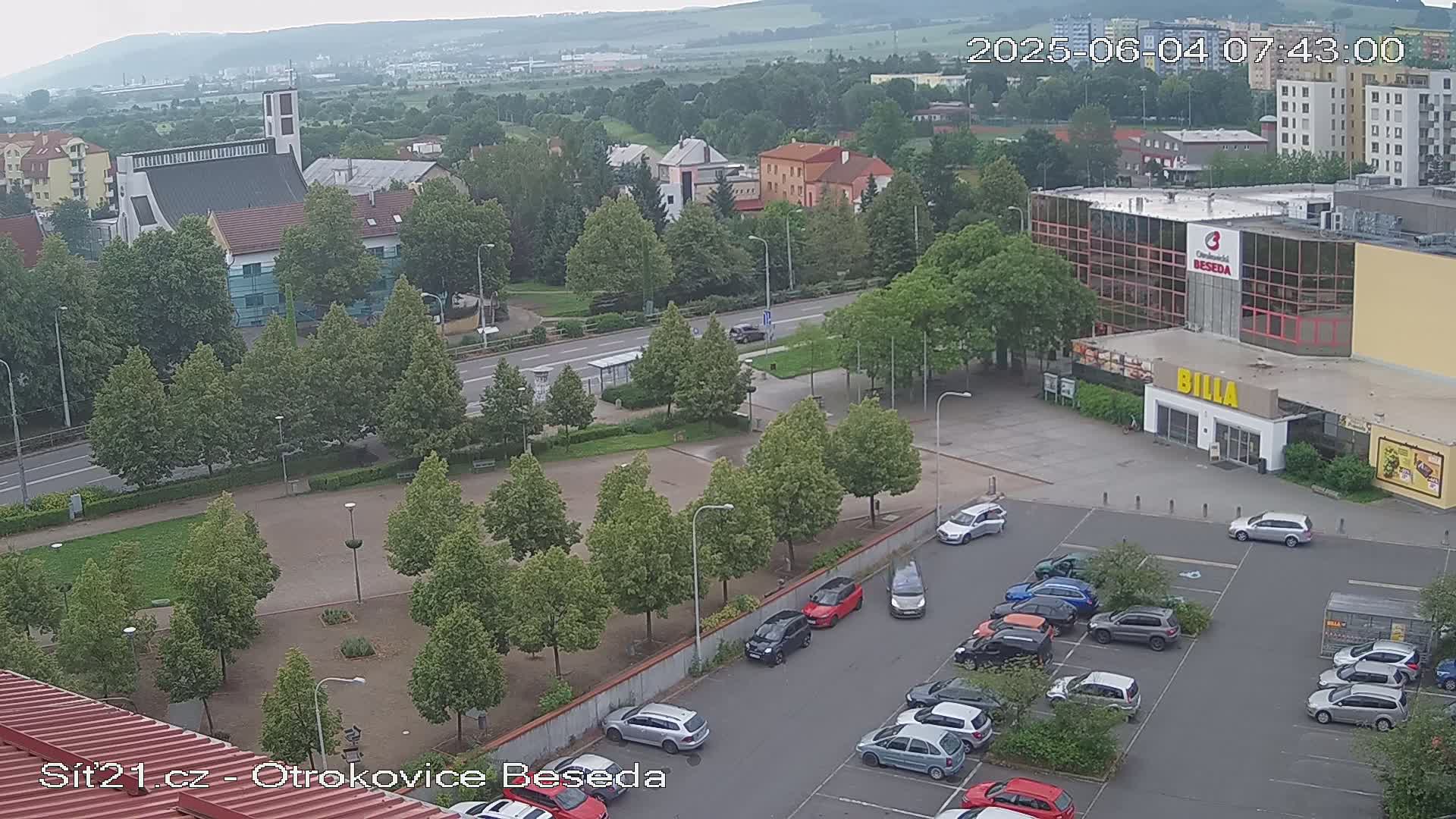 Otrokovice East View Skyline Live Cam - Otrokovice, Zlin, Czechia