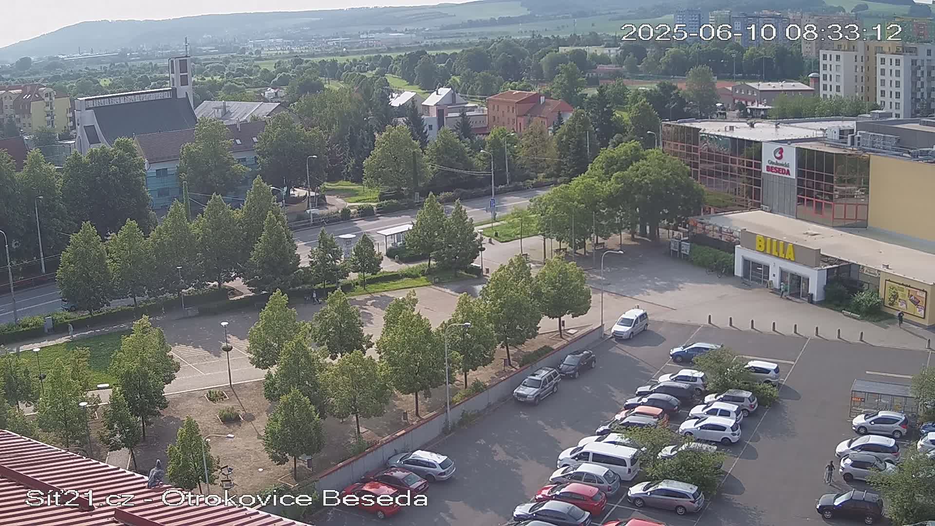 Otrokovice East View Skyline Live Cam - Otrokovice, Zlin, Czechia