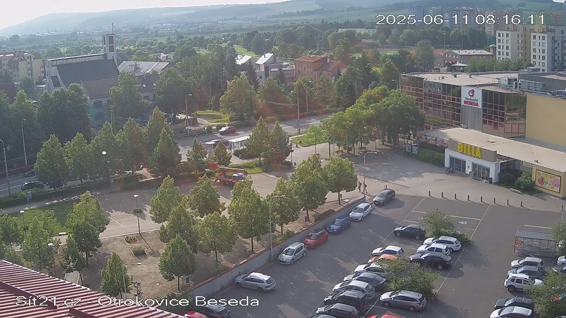 Otrokovice East View Skyline Live Cam - Otrokovice, Zlin, Czechia