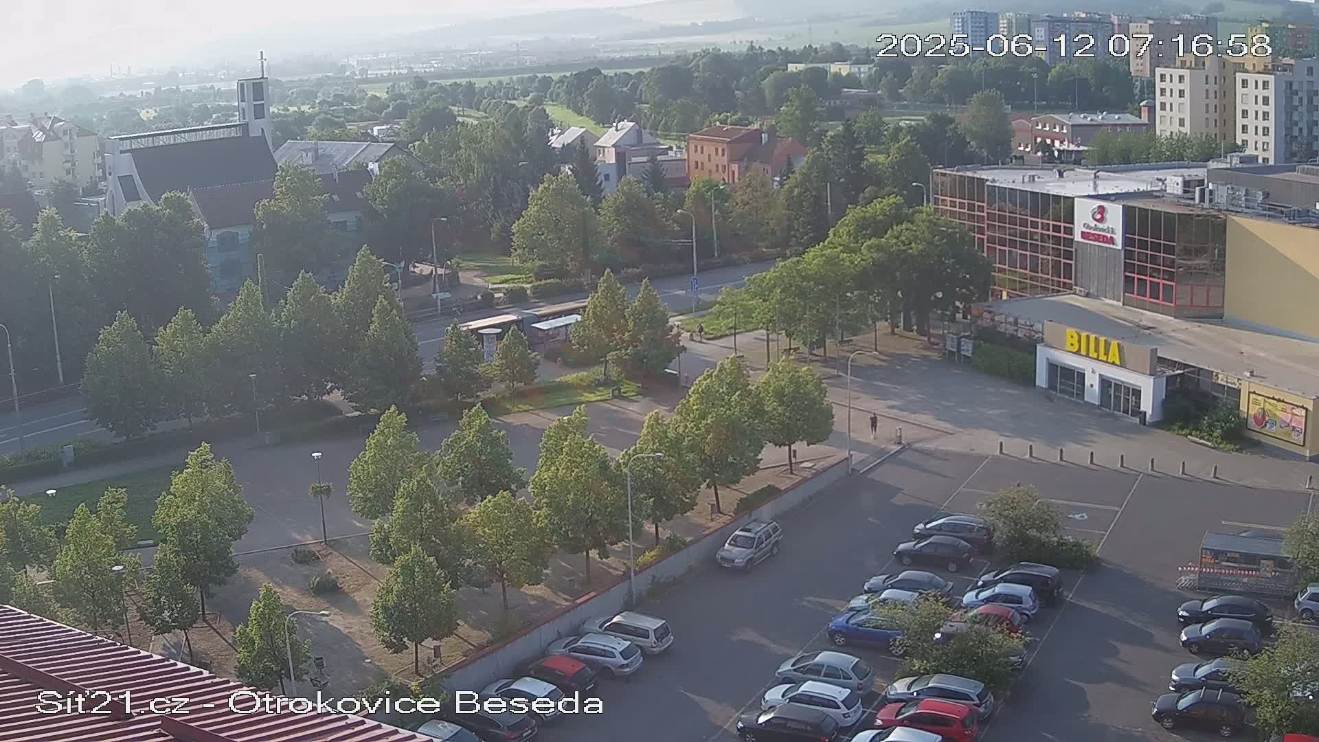 Otrokovice East View Skyline Live Cam - Otrokovice, Zlin, Czechia