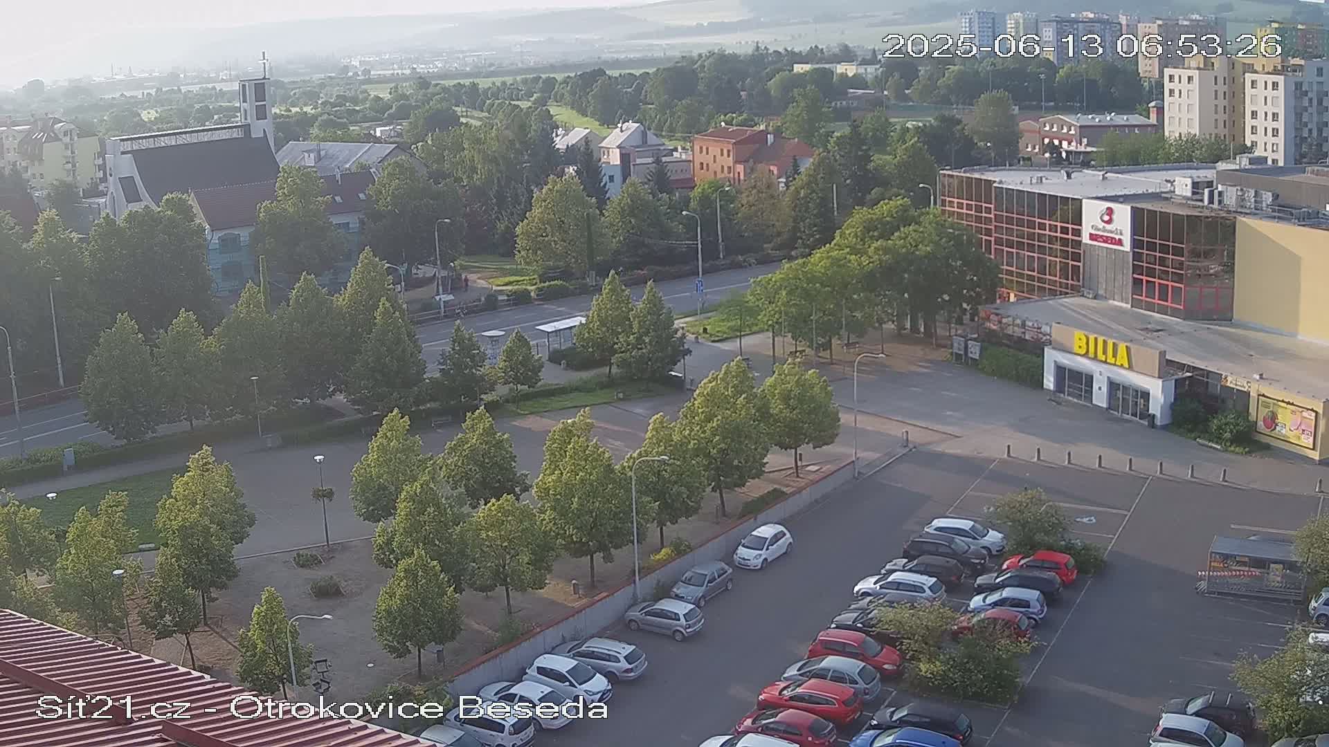 Otrokovice East View Skyline Live Cam - Otrokovice, Zlin, Czechia