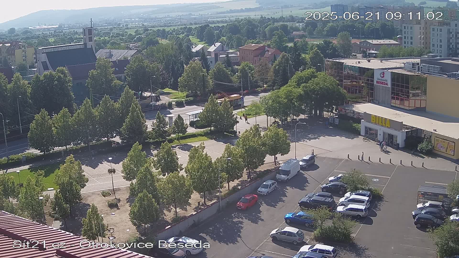 Otrokovice East View Skyline Live Cam - Otrokovice, Zlin, Czechia