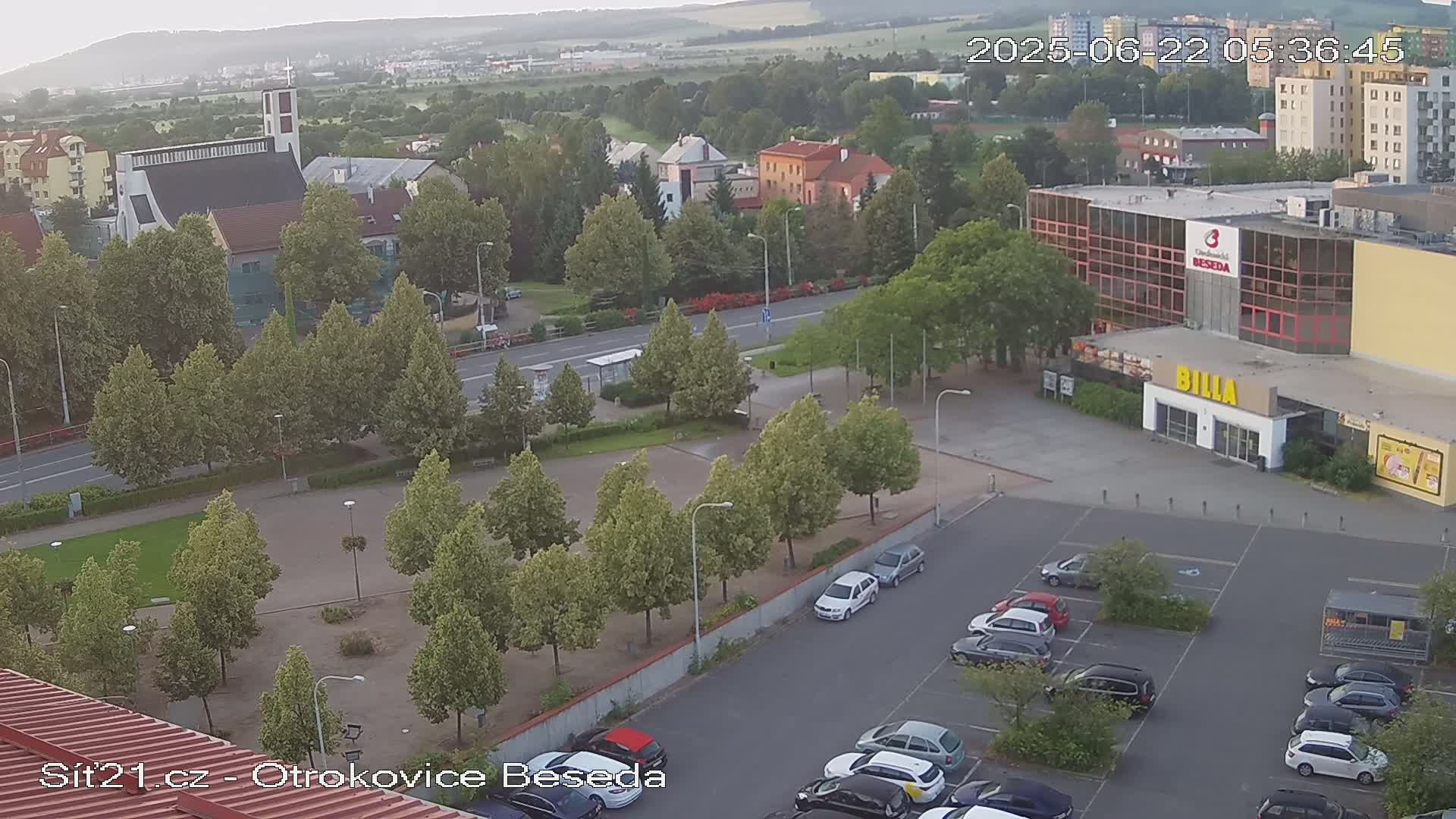 Otrokovice East View Skyline Live Cam - Otrokovice, Zlin, Czechia
