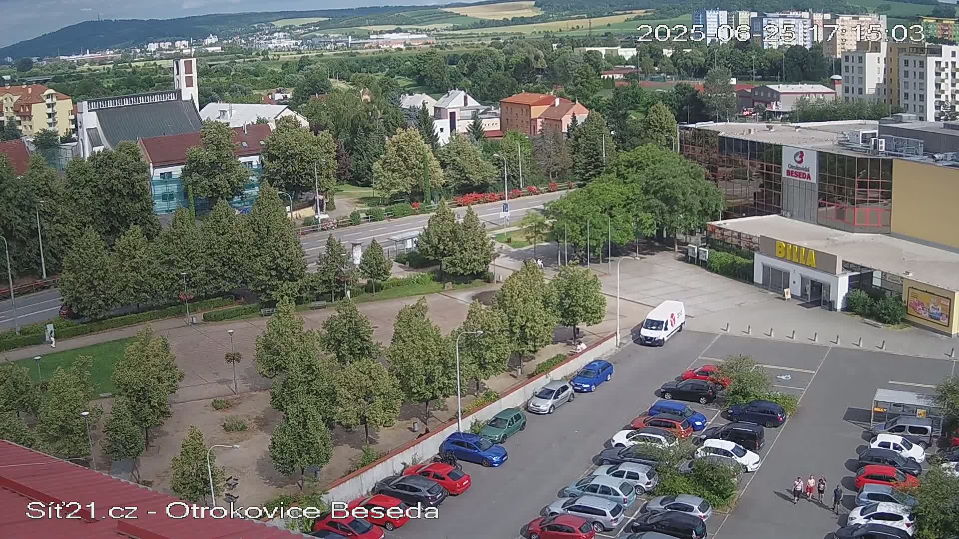 Otrokovice East View Skyline Live Cam - Otrokovice, Zlin, Czechia