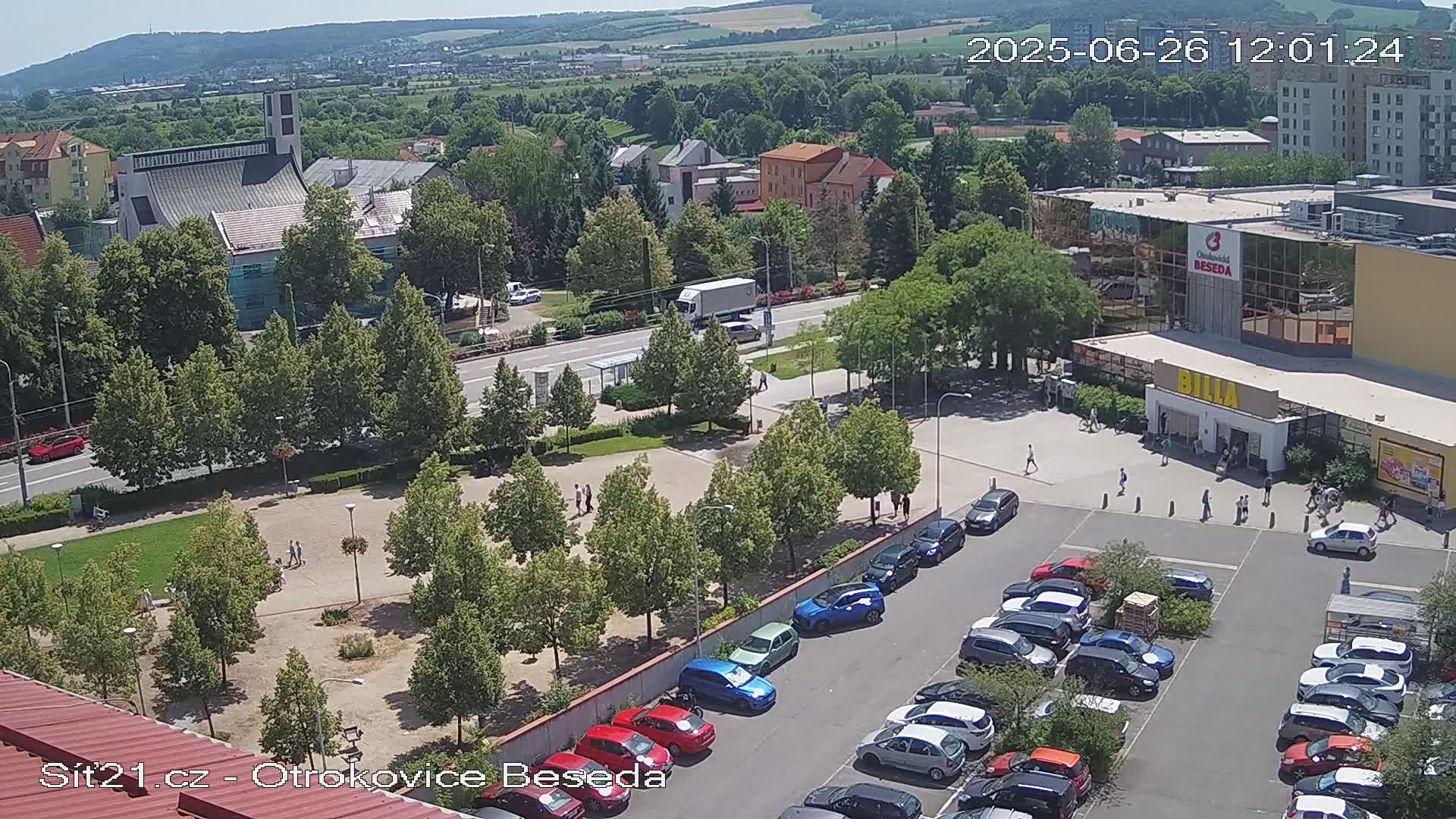 Otrokovice East View Skyline Live Cam - Otrokovice, Zlin, Czechia