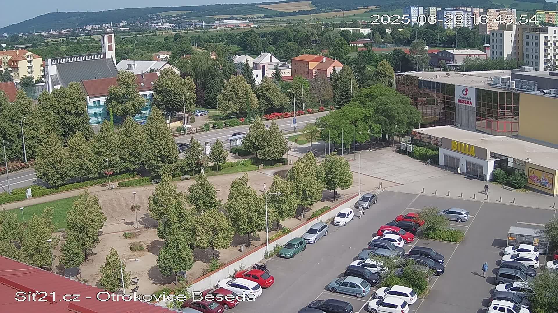 Otrokovice East View Skyline Live Cam - Otrokovice, Zlin, Czechia