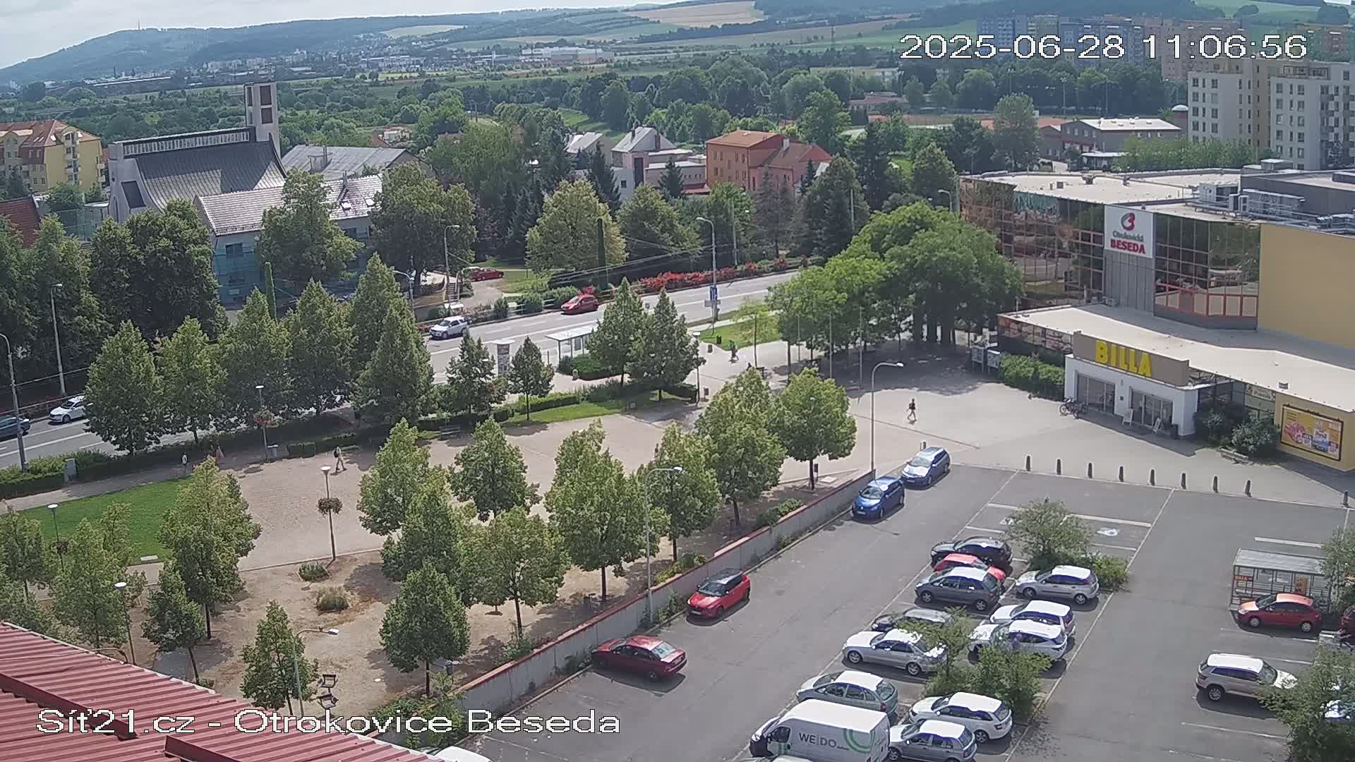 Otrokovice East View Skyline Live Cam - Otrokovice, Zlin, Czechia