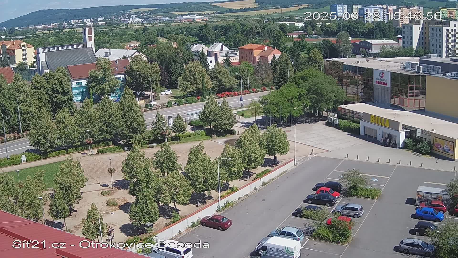 Otrokovice East View Skyline Live Cam - Otrokovice, Zlin, Czechia
