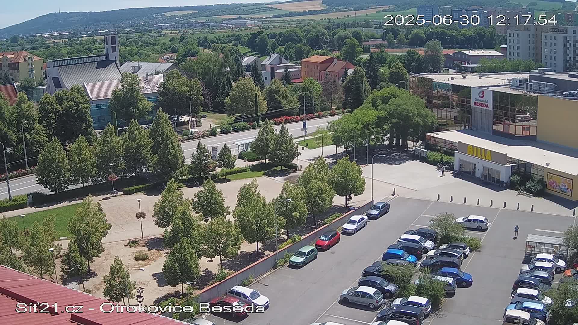 Otrokovice East View Skyline Live Cam - Otrokovice, Zlin, Czechia