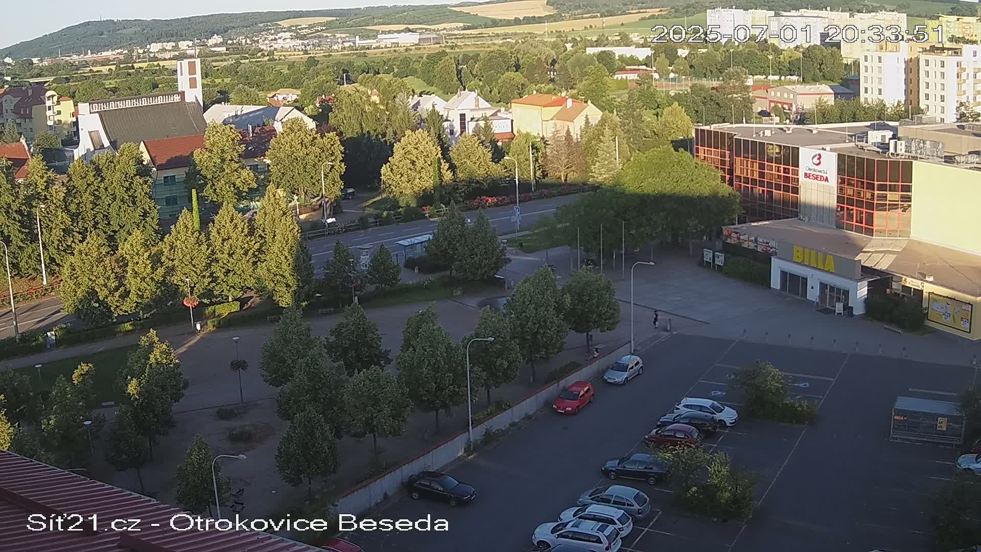 Otrokovice East View Skyline Live Cam - Otrokovice, Zlin, Czechia