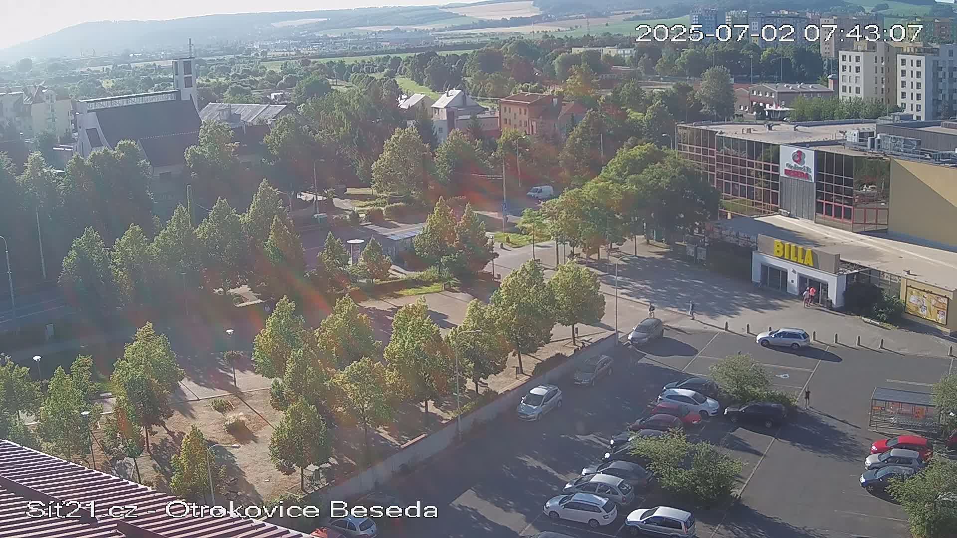 Otrokovice East View Skyline Live Cam - Otrokovice, Zlin, Czechia