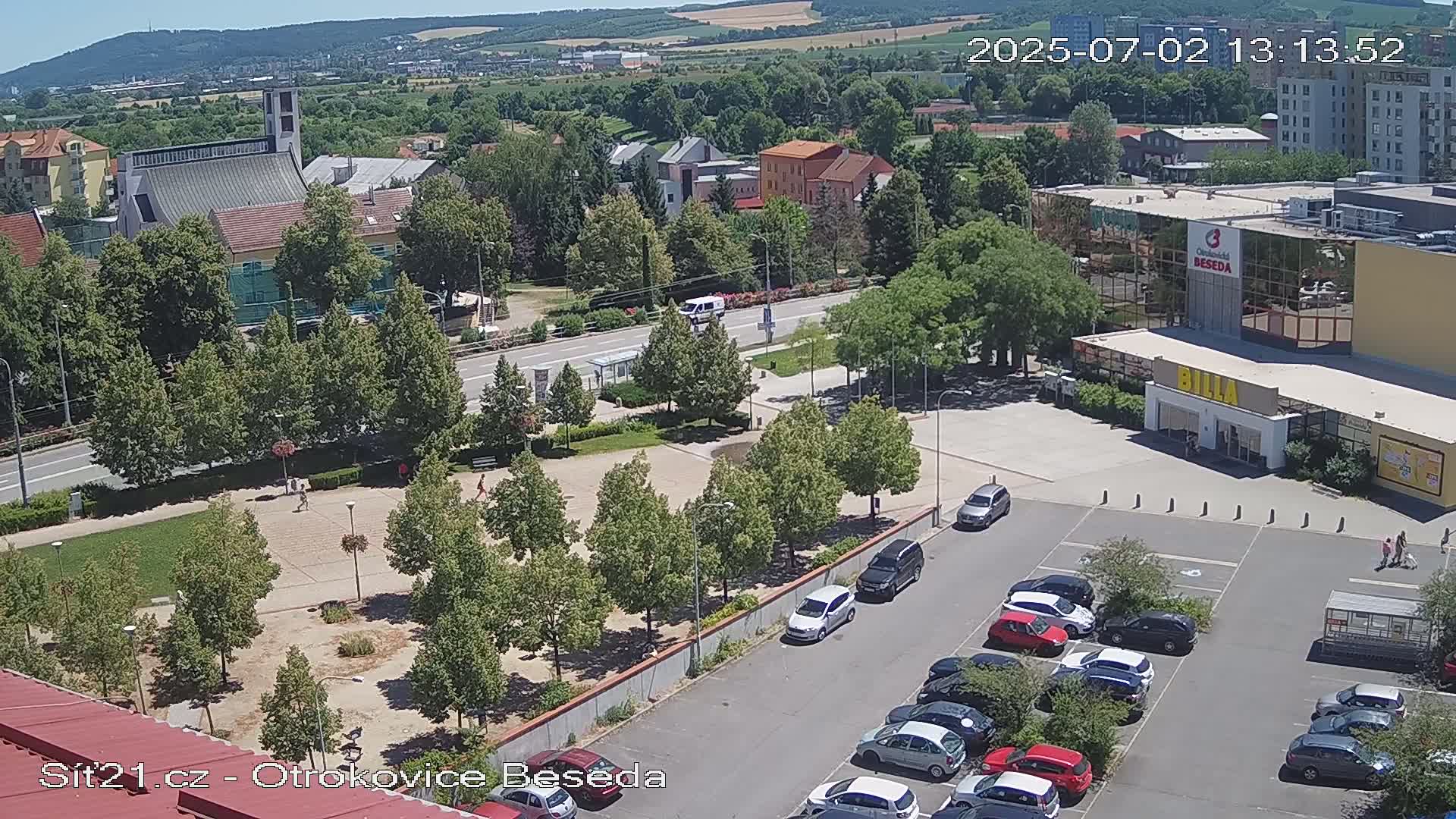 Otrokovice East View Skyline Live Cam - Otrokovice, Zlin, Czechia