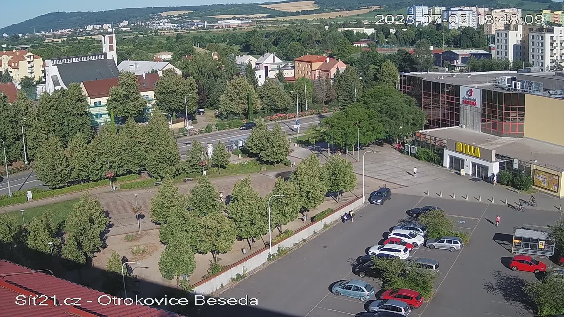 Otrokovice East View Skyline Live Cam - Otrokovice, Zlin, Czechia