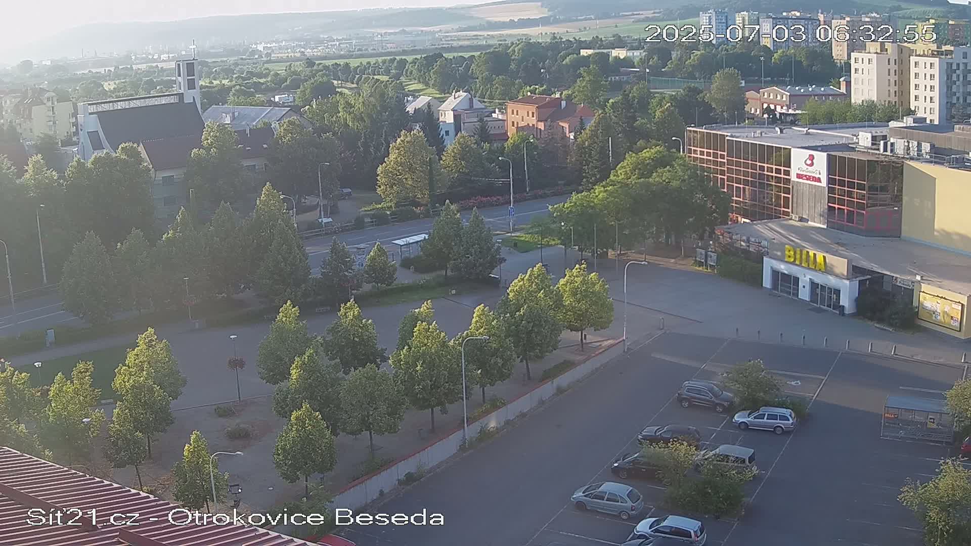 Otrokovice East View Skyline Live Cam - Otrokovice, Zlin, Czechia
