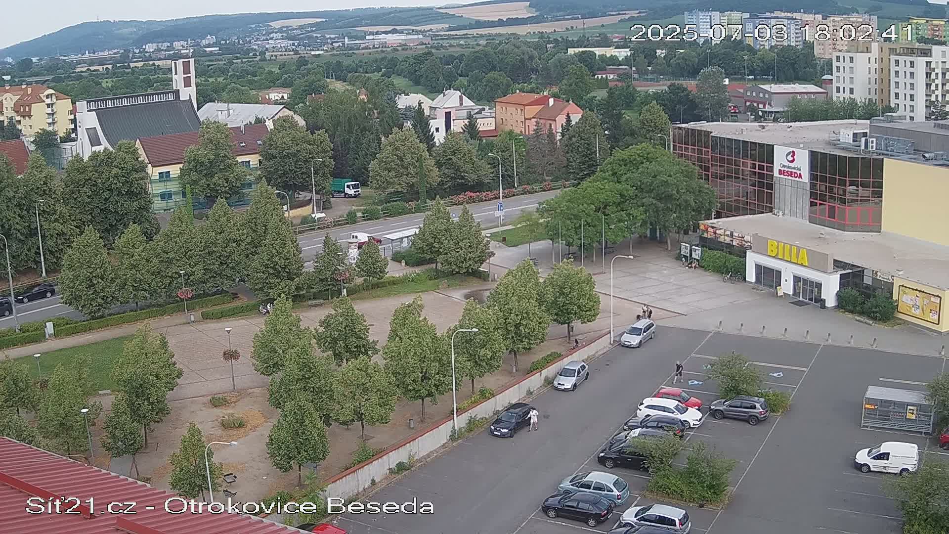 Otrokovice East View Skyline Live Cam - Otrokovice, Zlin, Czechia