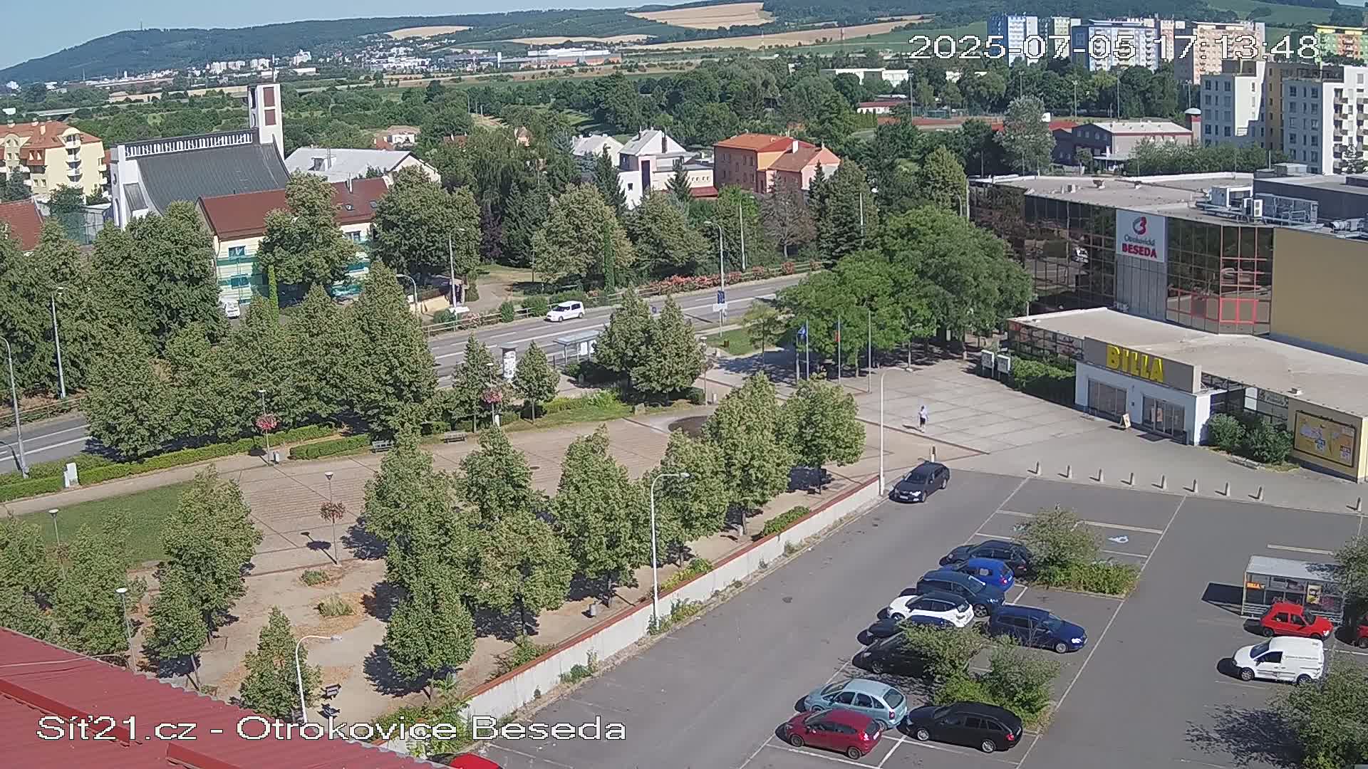 Otrokovice East View Skyline Live Cam - Otrokovice, Zlin, Czechia