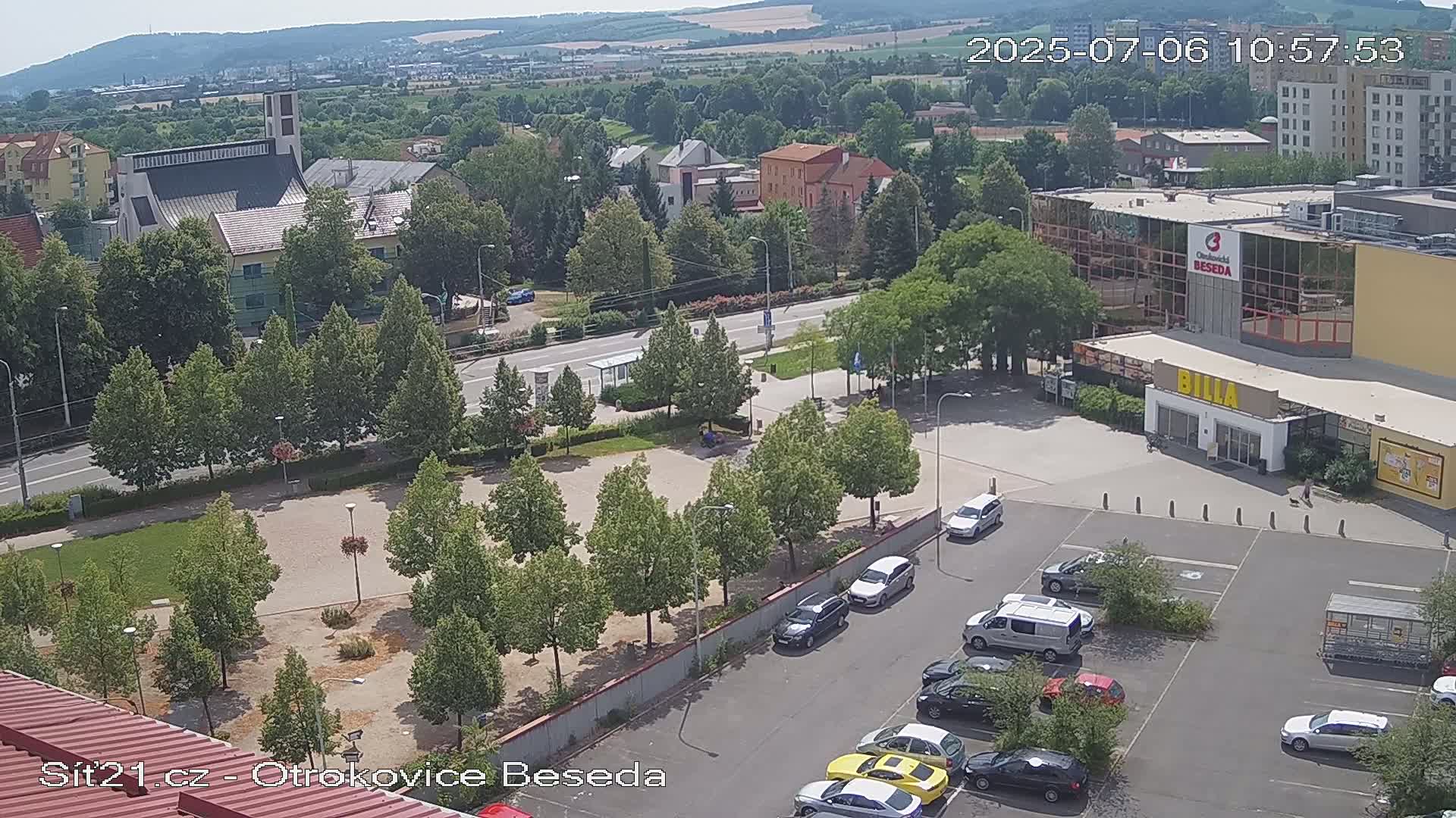 Otrokovice East View Skyline Live Cam - Otrokovice, Zlin, Czechia