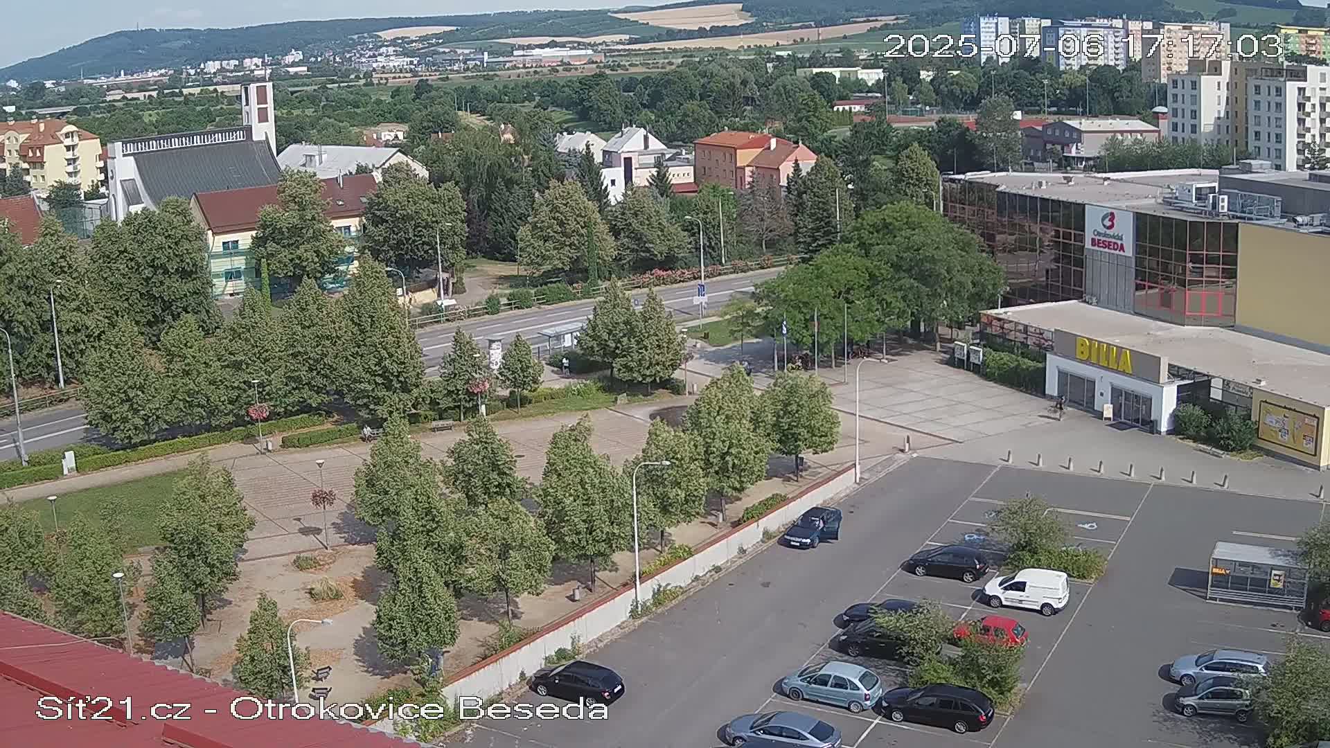 Otrokovice East View Skyline Live Cam - Otrokovice, Zlin, Czechia
