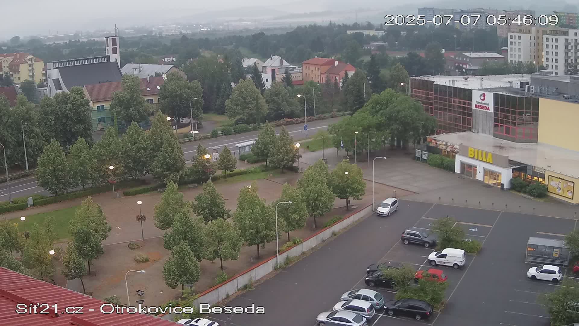 Otrokovice East View Skyline Live Cam - Otrokovice, Zlin, Czechia