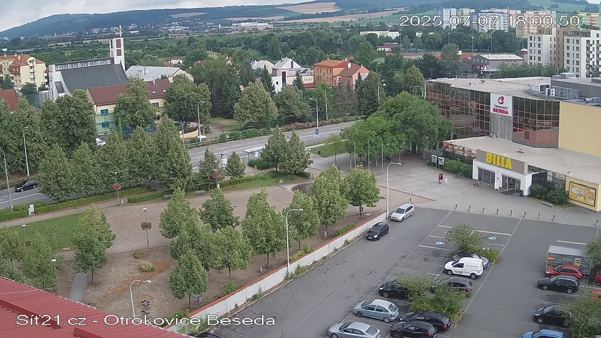 Otrokovice East View Skyline Live Cam - Otrokovice, Zlin, Czechia