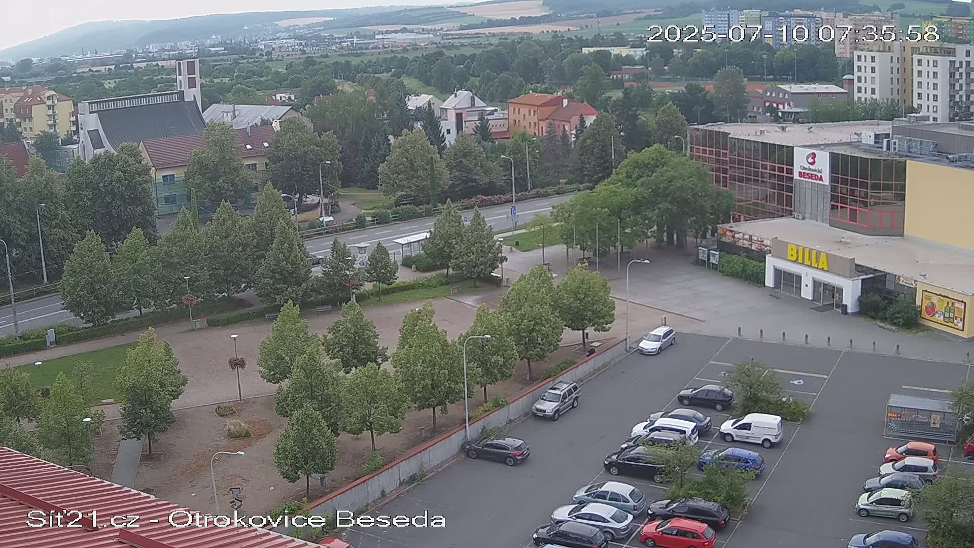 Otrokovice East View Skyline Live Cam - Otrokovice, Zlin, Czechia