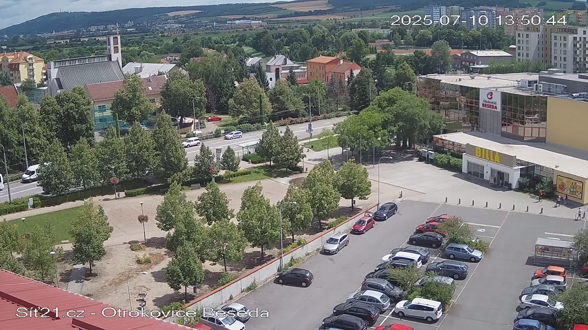 Otrokovice East View Skyline Live Cam - Otrokovice, Zlin, Czechia