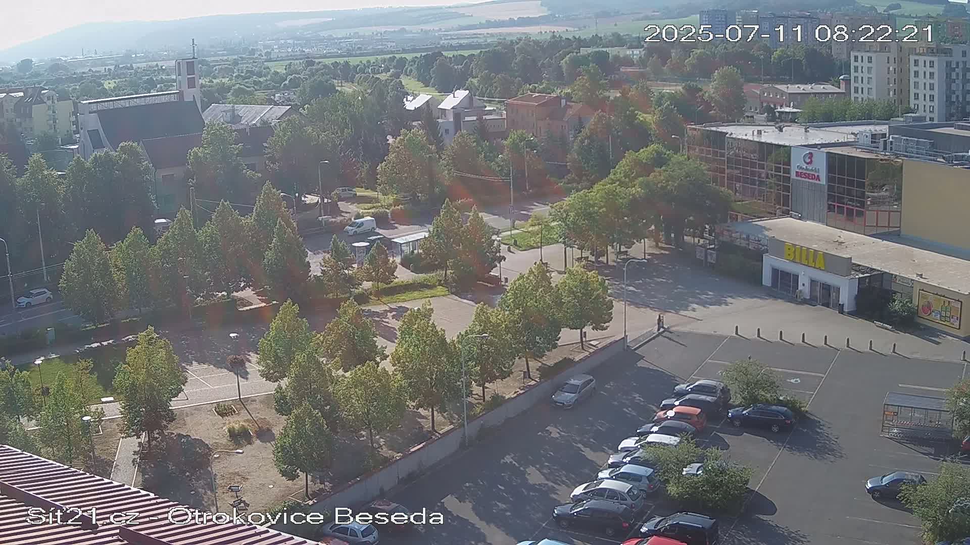 Otrokovice East View Skyline Live Cam - Otrokovice, Zlin, Czechia