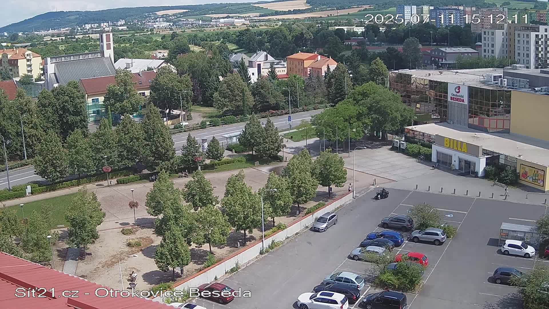 Otrokovice East View Skyline Live Cam - Otrokovice, Zlin, Czechia