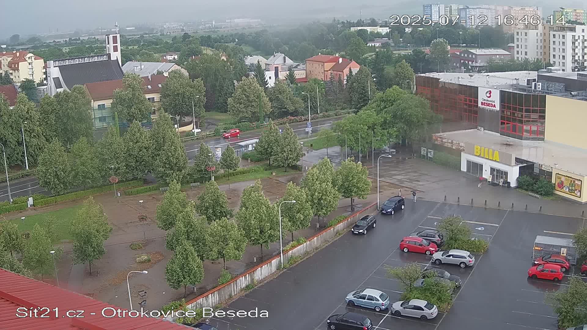 Otrokovice East View Skyline Live Cam - Otrokovice, Zlin, Czechia