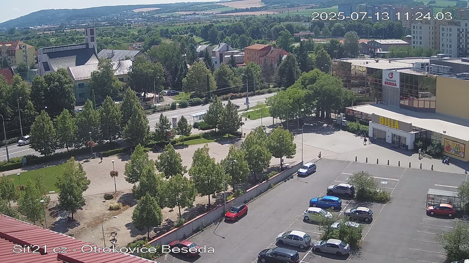 Otrokovice East View Skyline Live Cam - Otrokovice, Zlin, Czechia