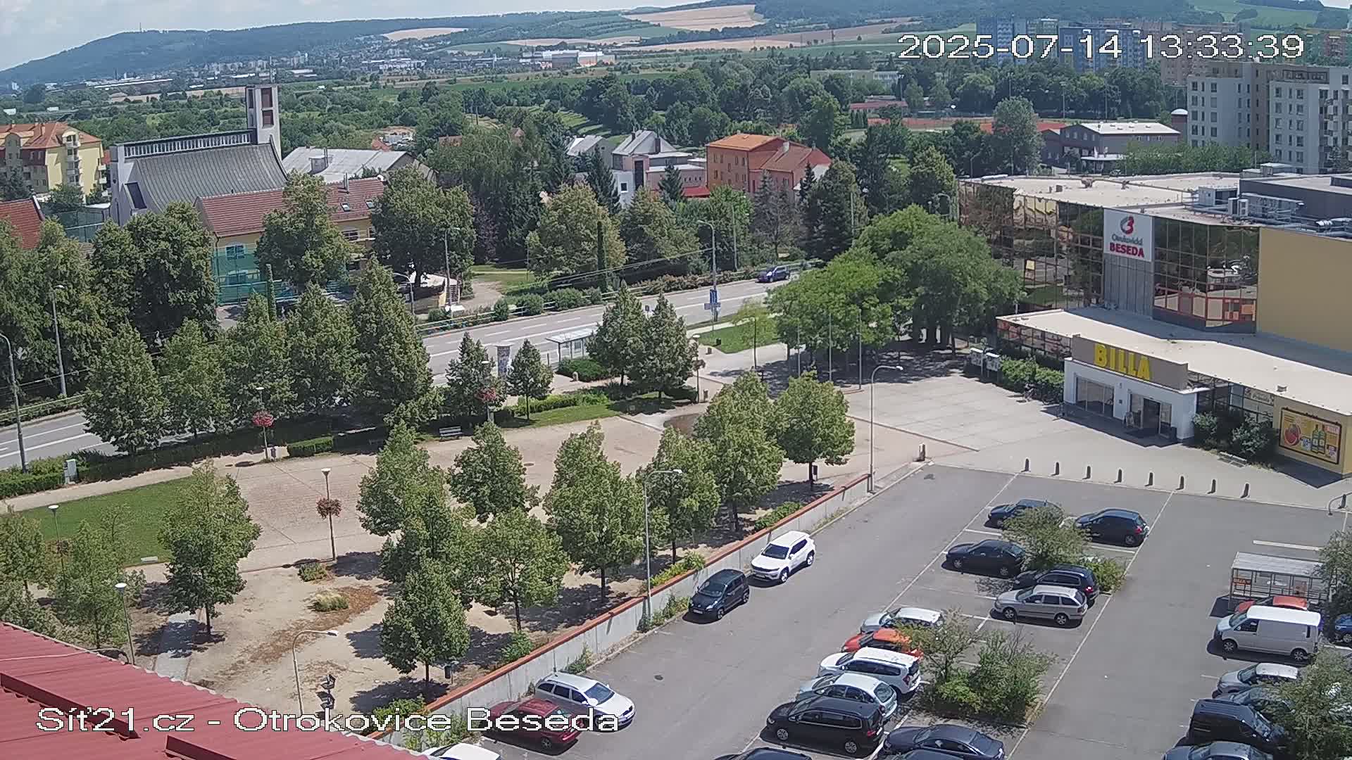 Otrokovice East View Skyline Live Cam - Otrokovice, Zlin, Czechia