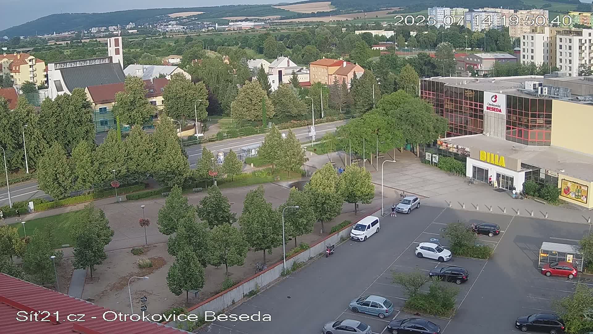 Otrokovice East View Skyline Live Cam - Otrokovice, Zlin, Czechia