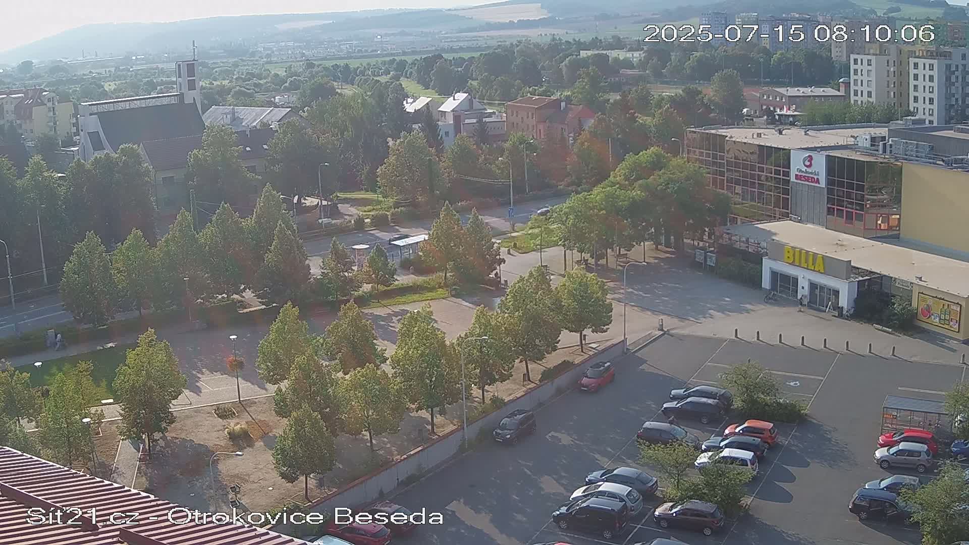 Otrokovice East View Skyline Live Cam - Otrokovice, Zlin, Czechia